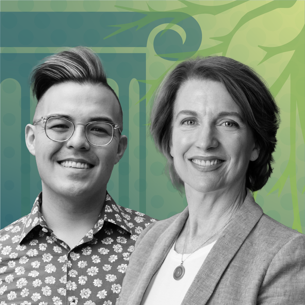 Cameron Kim and Laura Dunham